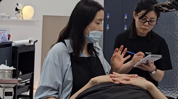 Hairstroke Master Class 5days 수업 장면