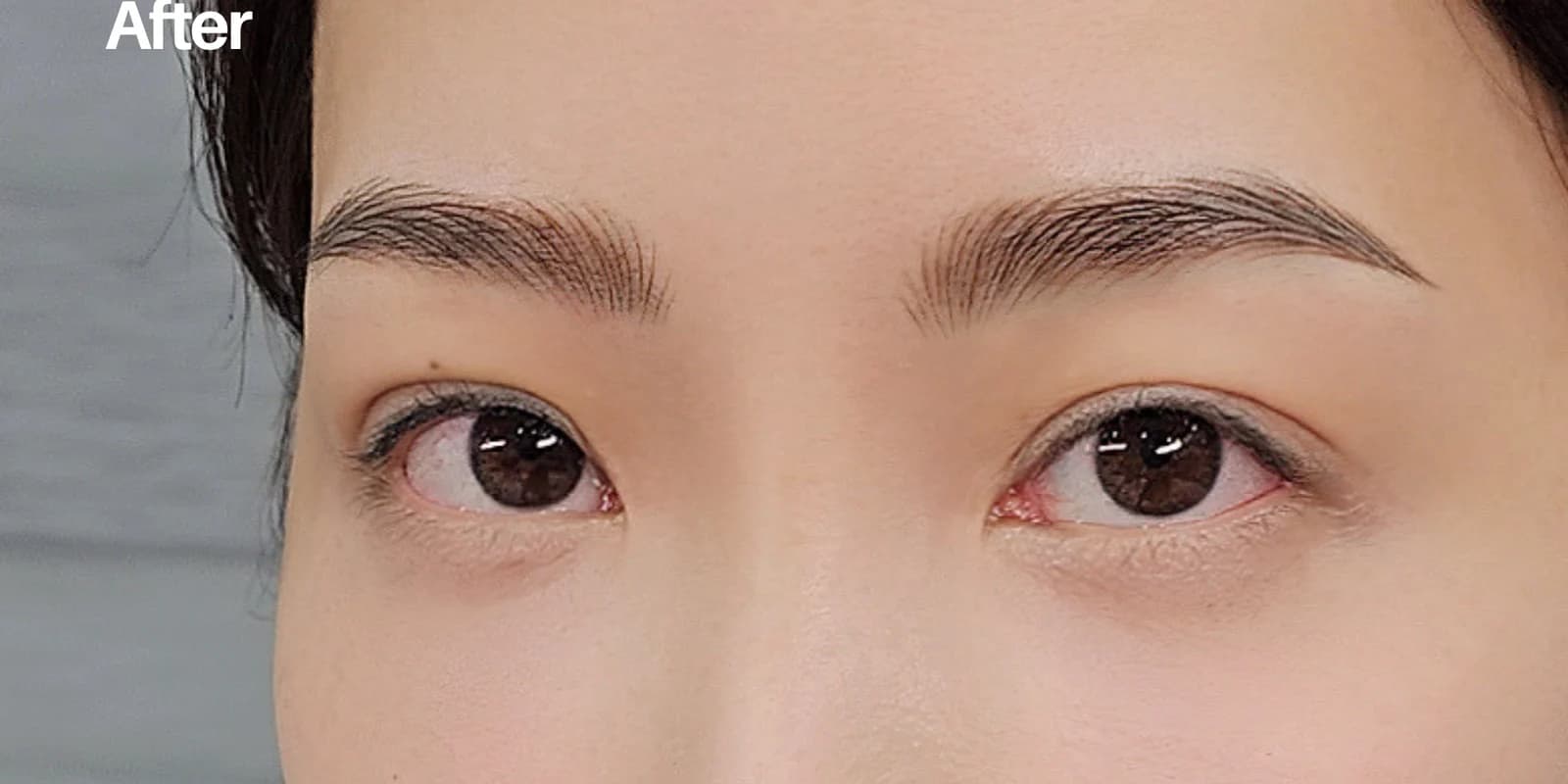 헤어스트록 눈썹 시술 전후 (후)